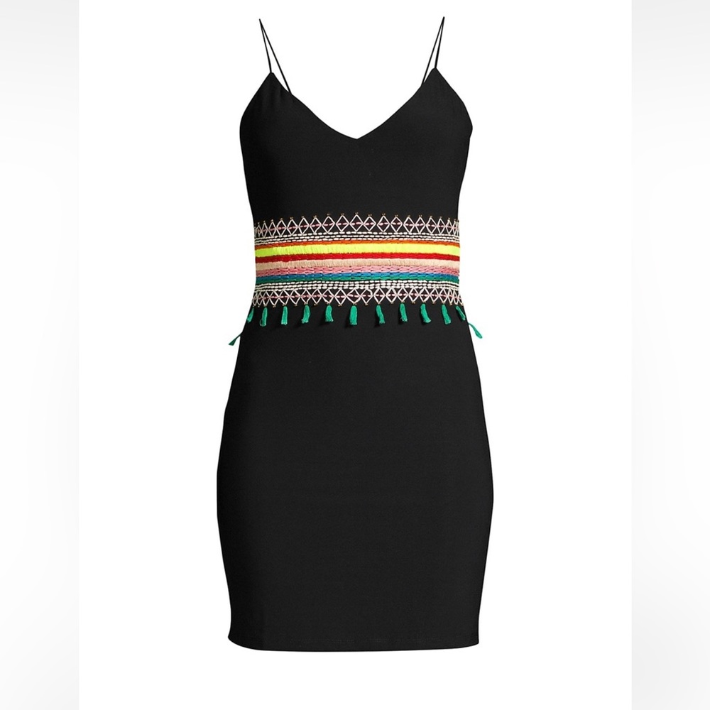 Alice and Olivia Loralee Embroidered Cutout Dress 8